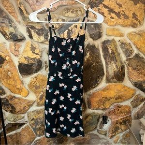 Hollister black & floral sundress sz XS